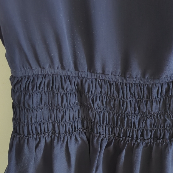 J. Crew Navy Mini Dress 100% Silk - Picture 5 of 11